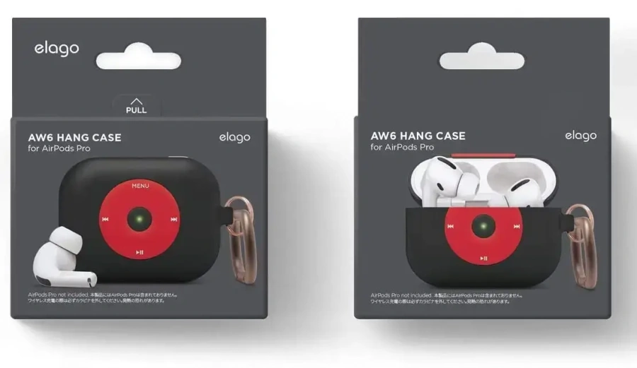 Elago AW6 Hang Case Black for Airpods Pro (EAPPAW6-HANG-BK)
