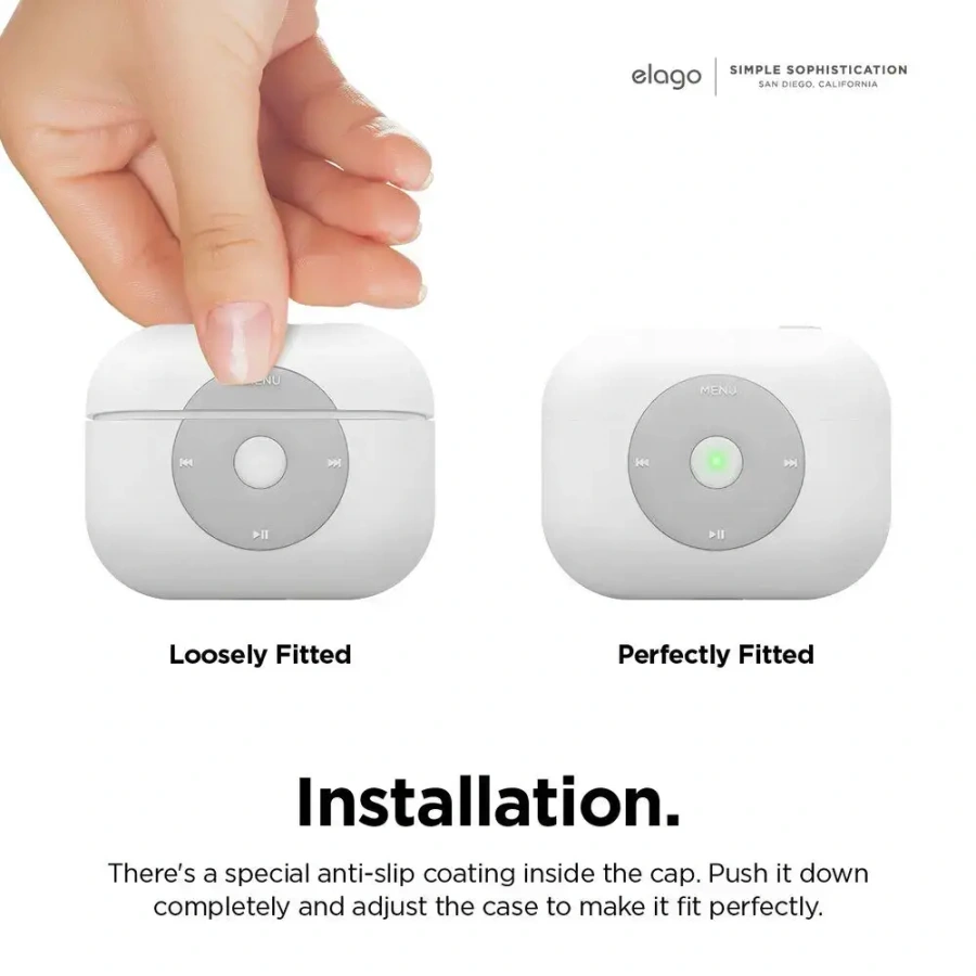 Elago AW6 Case for Airpods Pro - White (EAPPAW6-WH)