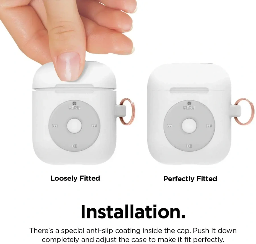 Elago AW6 Hang Case White for Airpods (EAW6-HANG-WH)