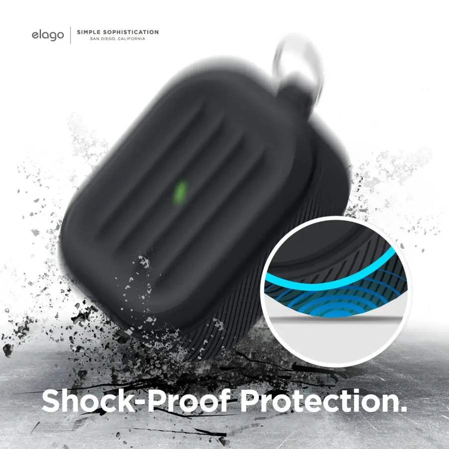 Elago Armor Case for Airpods Pro - Black (EAPP-ARMOR-BK)