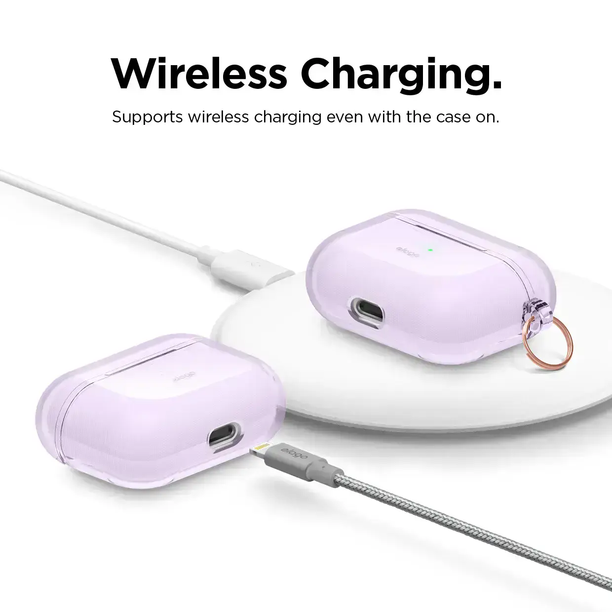 Elago Clear Case for Airpods Pro - Lavender (EAPPCL-HANG-LV)
