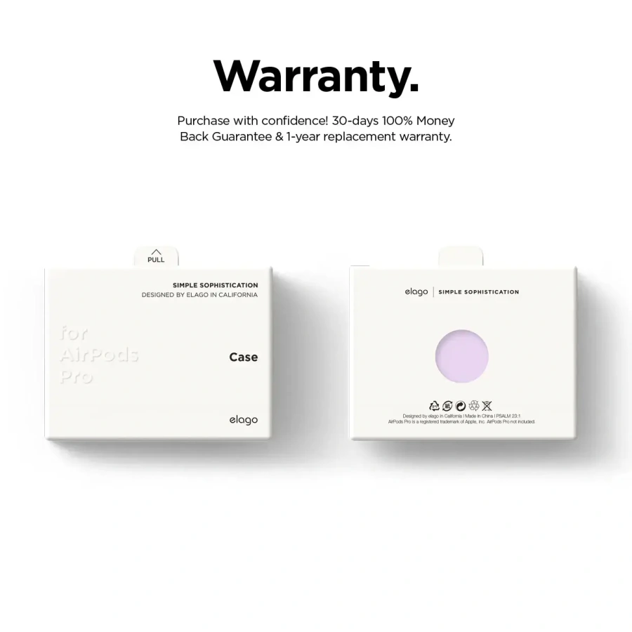 Elago Clear Case for Airpods Pro - Lavender (EAPPCL-HANG-LV)