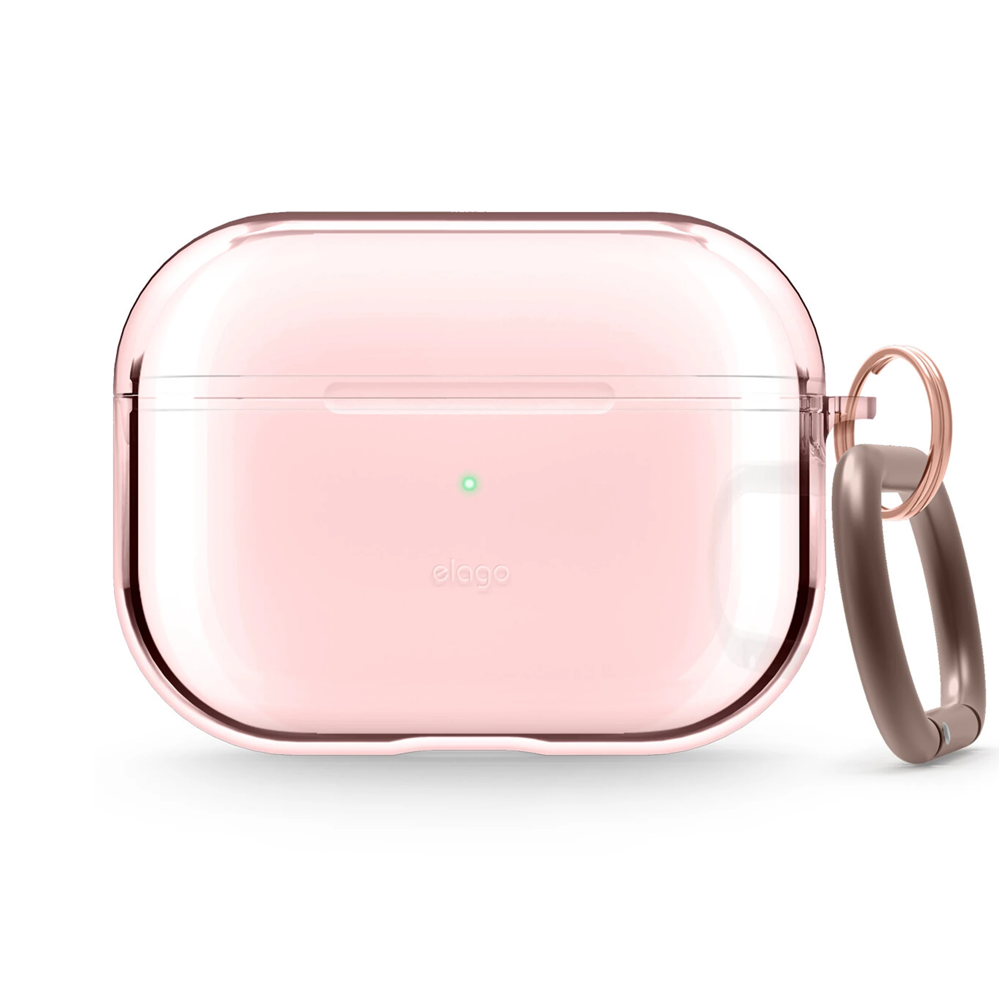 Elago Clear Case for Airpods Pro - Lovely Pink (EAPPCL-HANG-LPK)