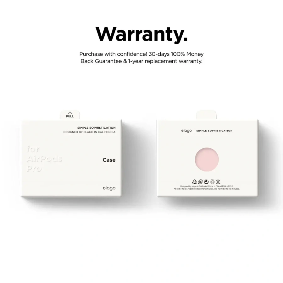 Elago Clear Case for Airpods Pro - Lovely Pink (EAPPCL-HANG-LPK)