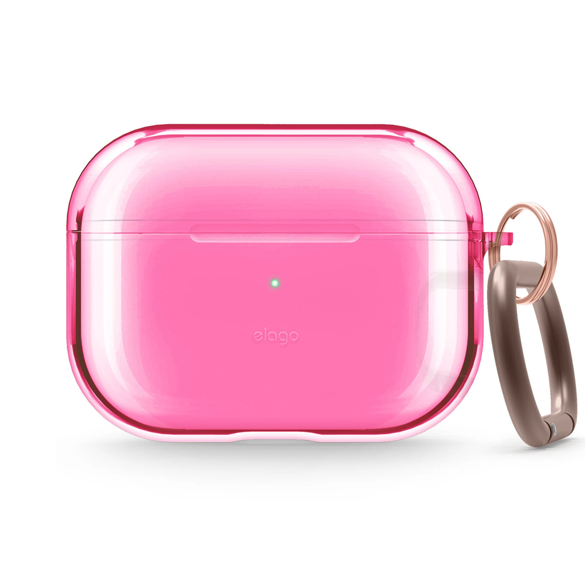 Elago Clear Case for Airpods Pro - Neon Hot Pink (EAPPCL-HANG-NHPK)