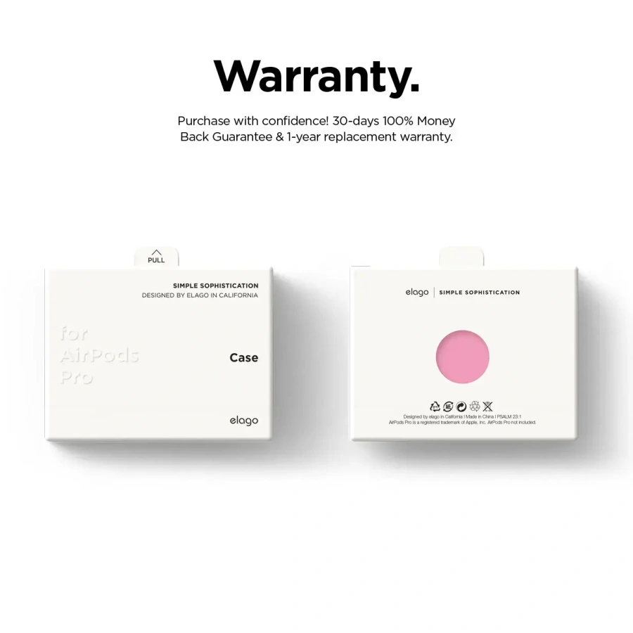 Elago Clear Case for Airpods Pro - Neon Hot Pink (EAPPCL-HANG-NHPK)