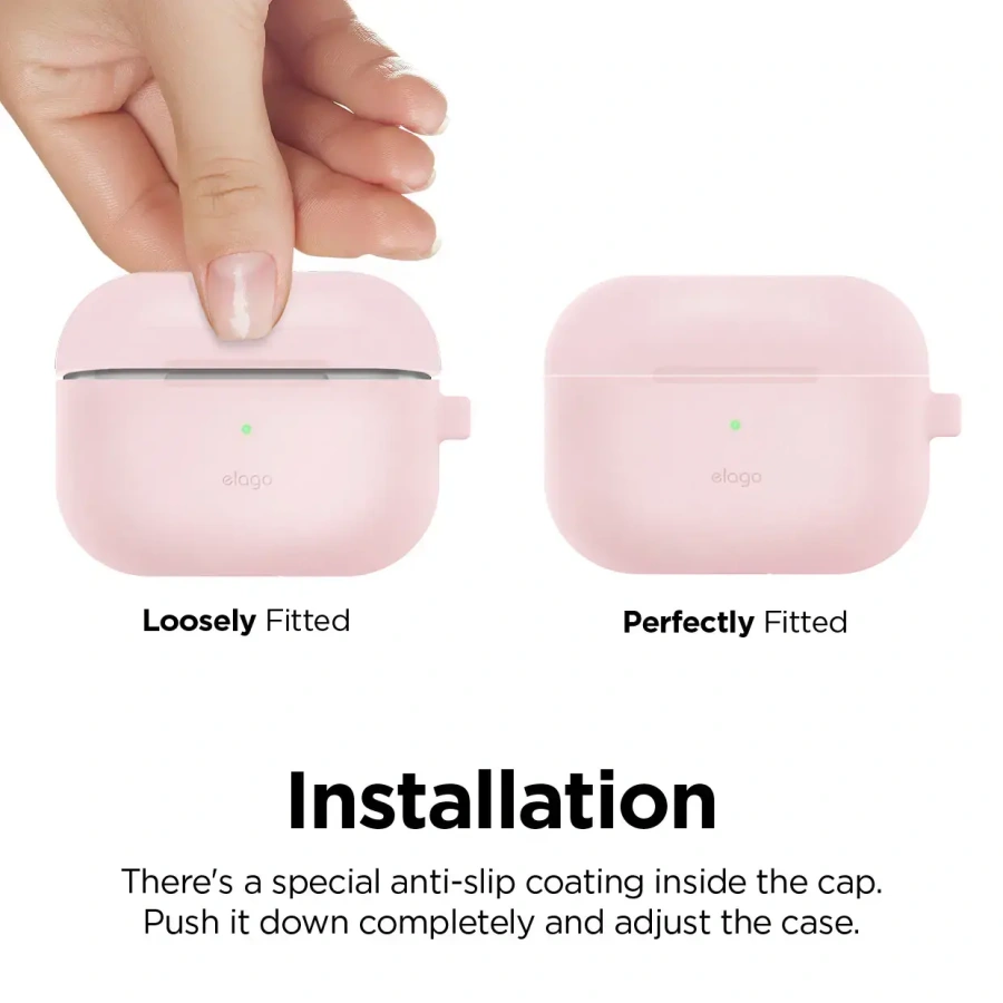 Elago Hang Original Case Pink for Airpods Pro (EAPPOR-HANG-PK)