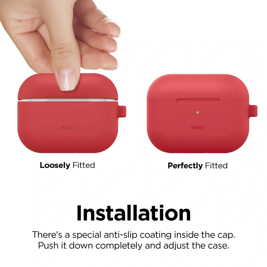 Elago Hang Original Case Red for Airpods Pro (EAPPOR-HANG-RD)