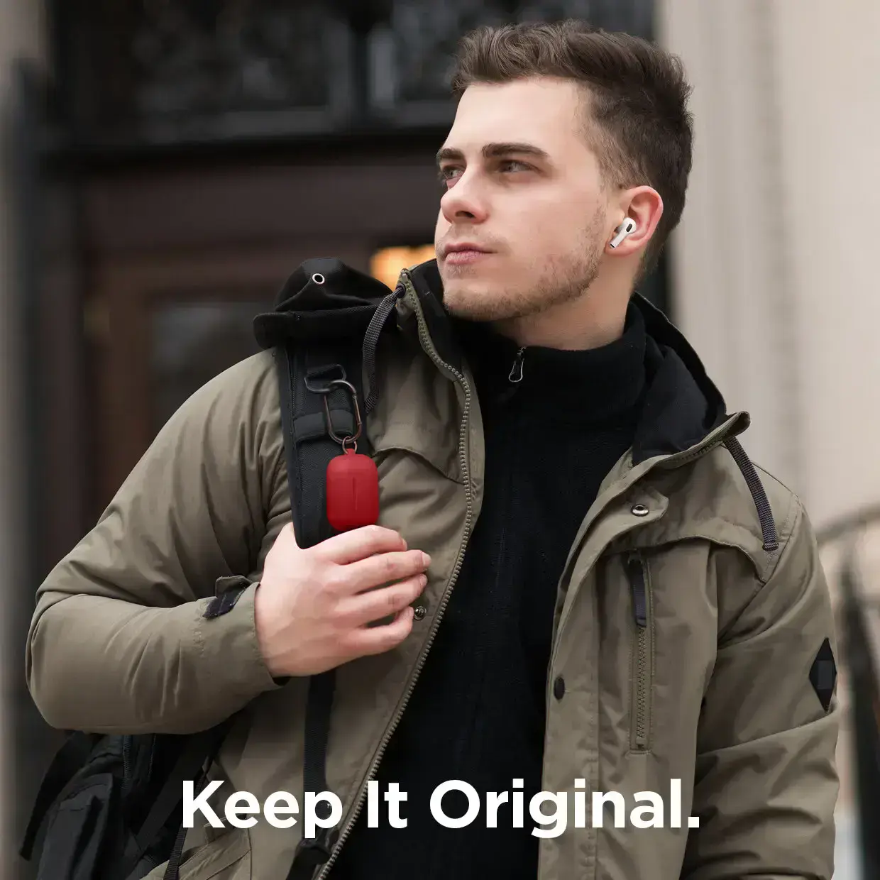Elago Hang Original Case Red for Airpods Pro (EAPPOR-HANG-RD)
