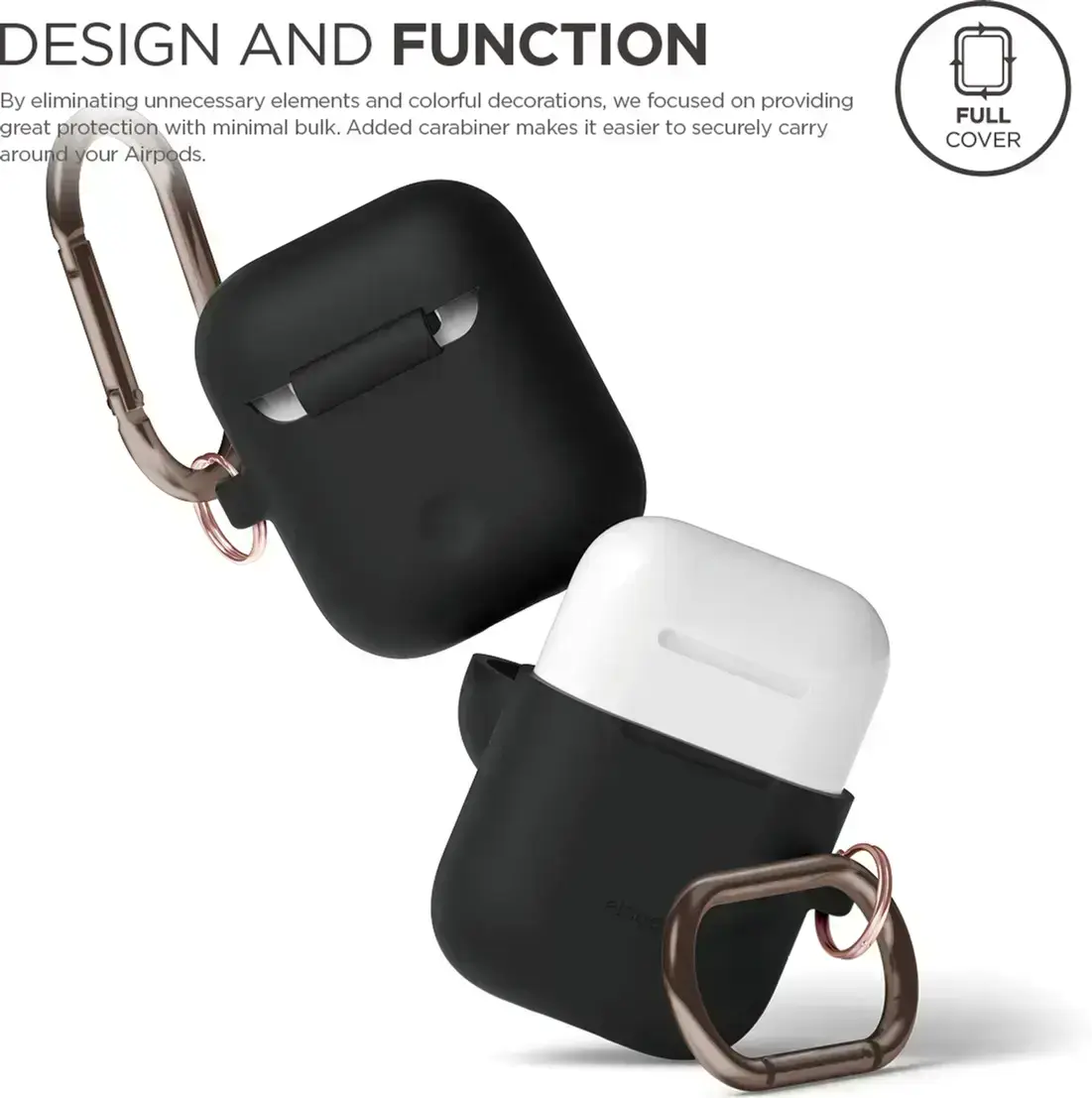 Elago Hang Silicone Case Black for Airpods (EAPSC-HANG-BK)