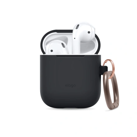 Elago Hang Silicone Case Black for Airpods (EAPSC-HANG-BK)