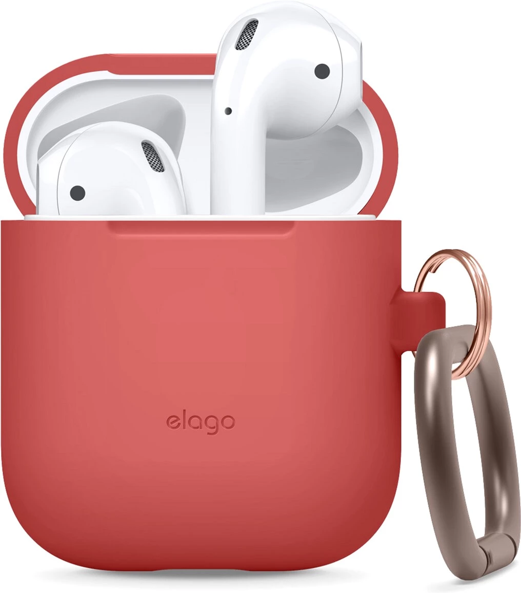 Elago Hang Silicone Case Red for Airpods (EAPSC-HANG-RD)