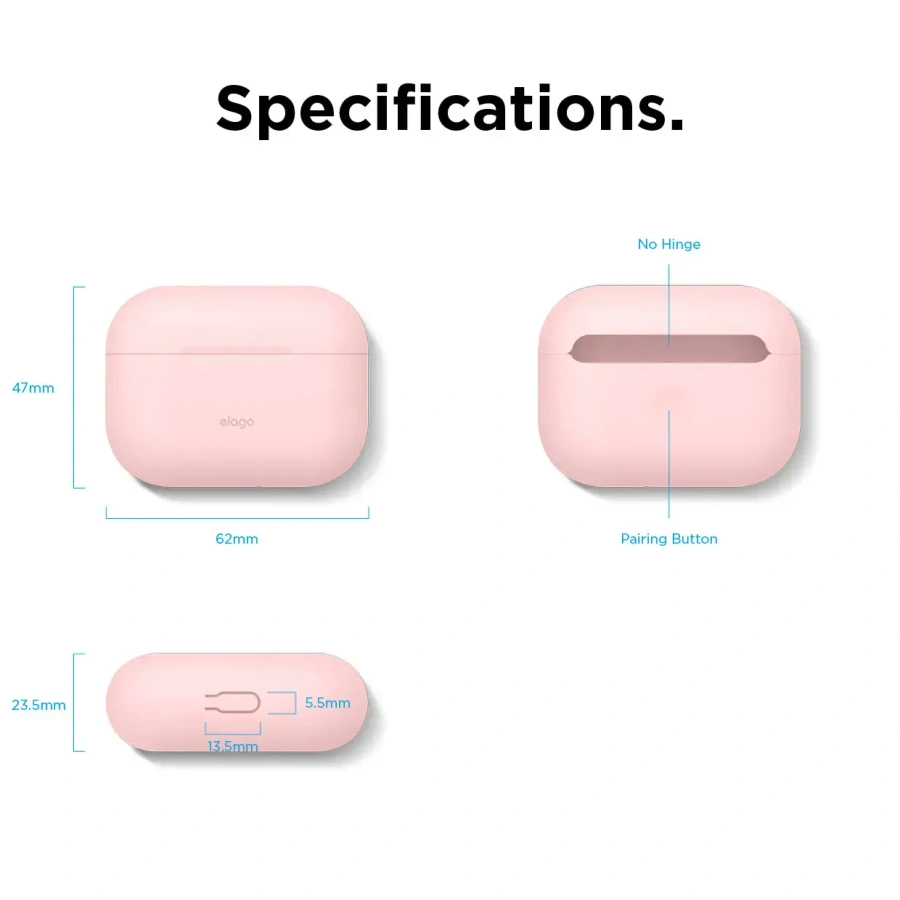 Elago Slim Case Lovely Pink for Airpods Pro (EAPPSM-BA-PK)