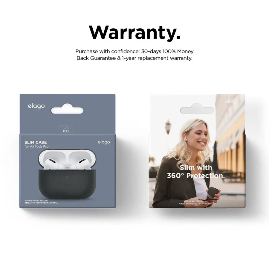 Elago Slim Case Black for Airpods Pro (EAPPSM-BA-BK)