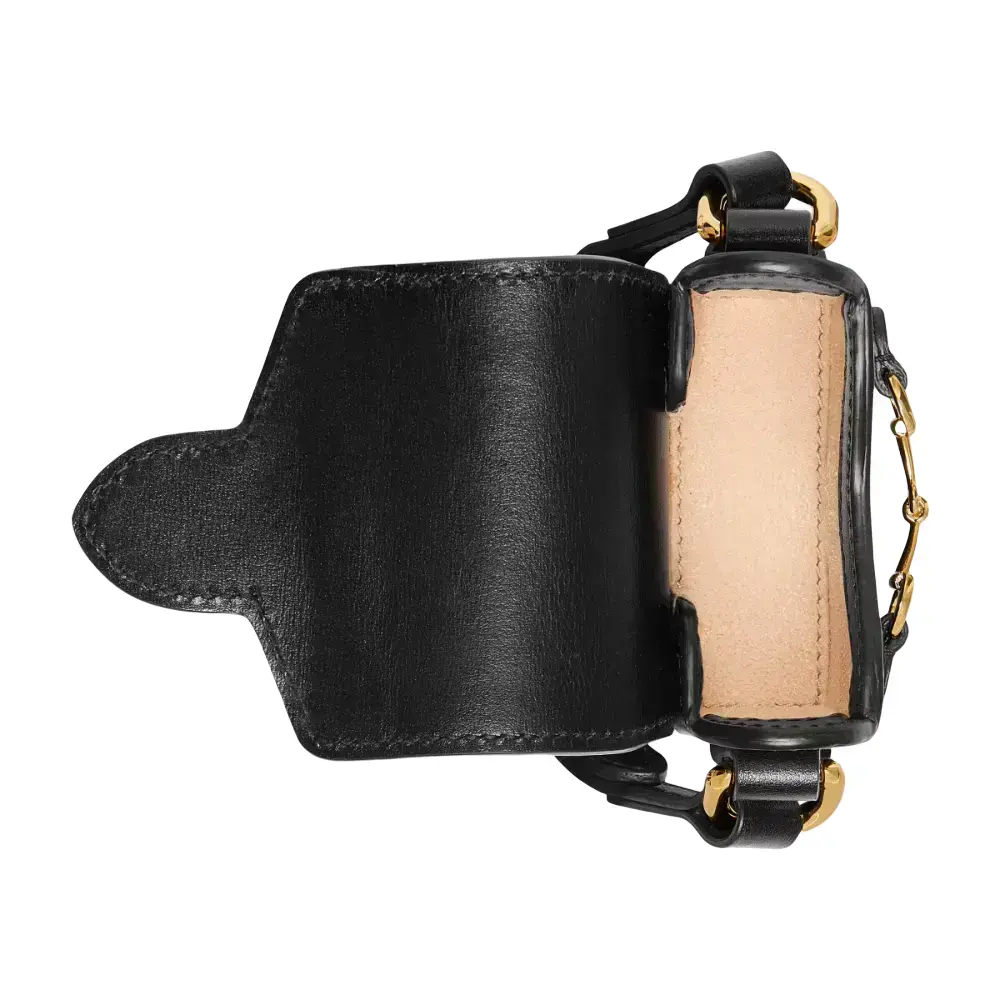 Чехол Gucci Horsebit 1955 для AirPods Black (658611 0YK0G 1000)