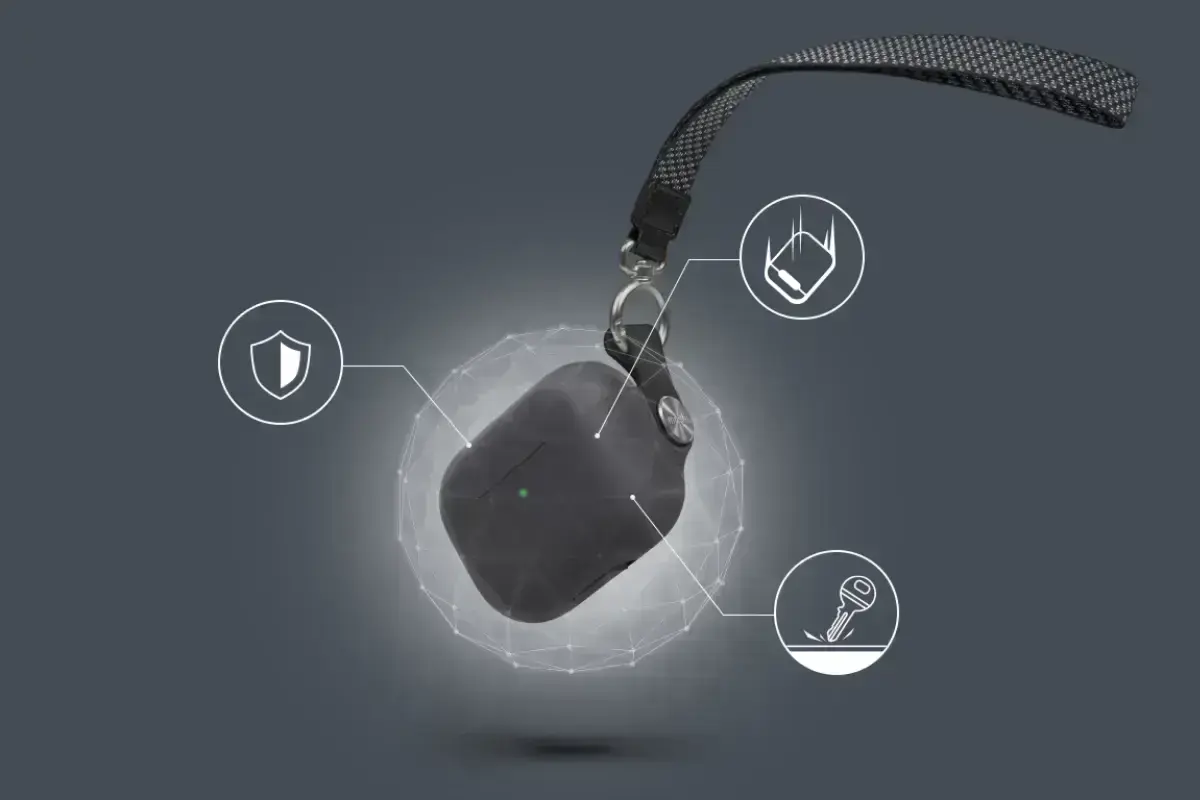 Чохол Moshi Pebbo Case for Airpods 3 - Shadow Black (99MO123033)