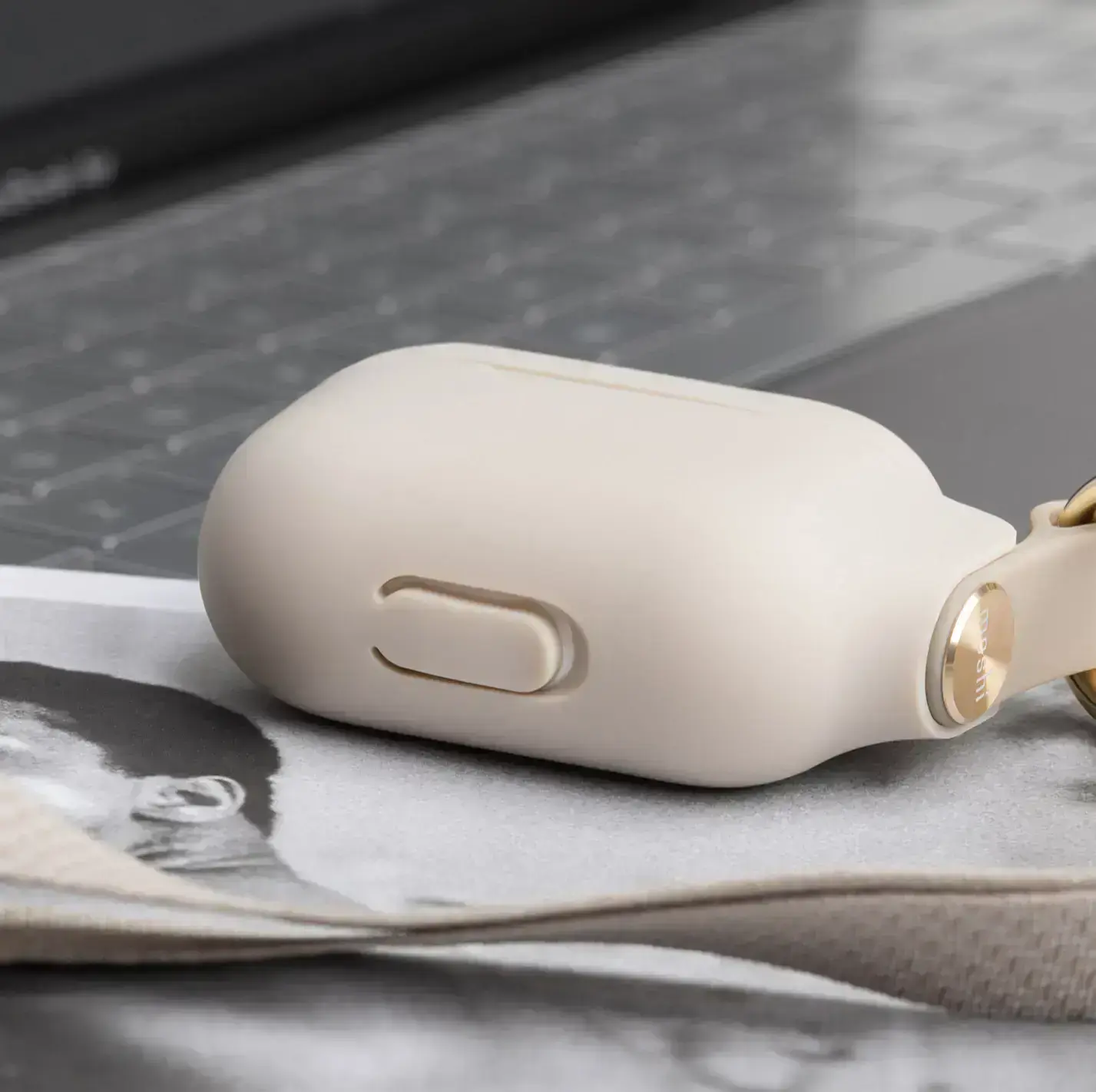 Чохол Moshi Pebbo Case for Airpods 3 - Savanna Beige (99MO123163