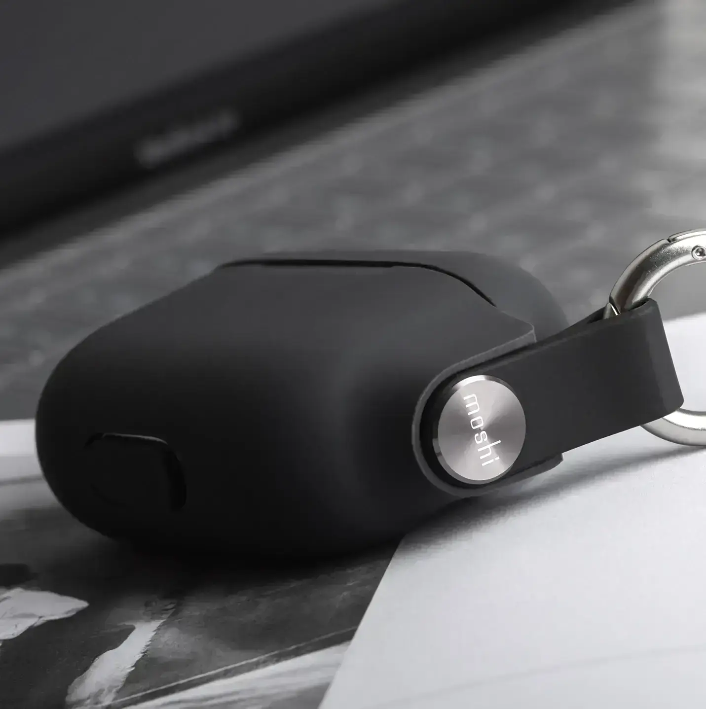 Чохол Moshi Pebbo Case for Airpods 3 - Shadow Black (99MO123033)