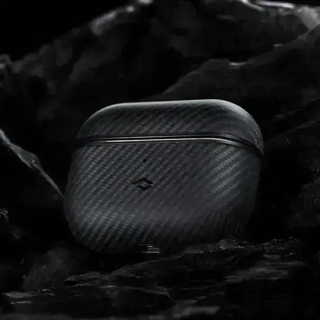 Чехол Pitaka MagEZ Case 2 Twill Black/Grey for Airpods 3rd Gen (APM6001)