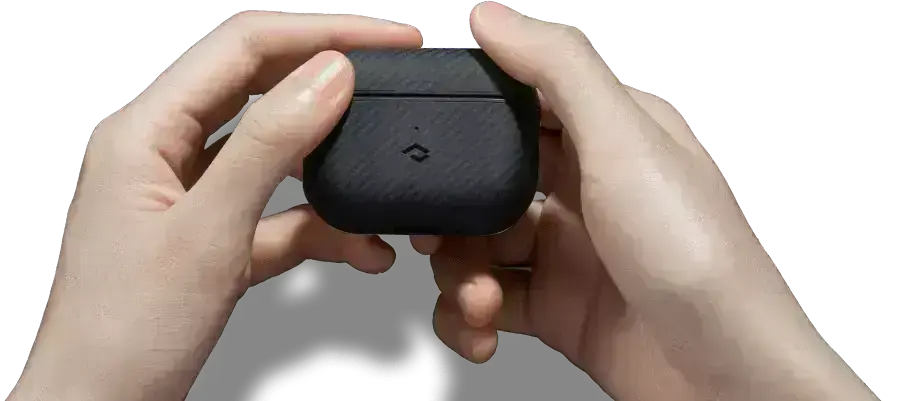 Чехол Pitaka MagEZ Case 2 Twill Black/Grey for Airpods 3rd Gen (APM6001)