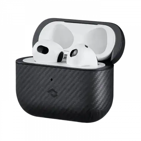 Чехол Pitaka MagEZ Case 2 Twill Black/Grey for Airpods 3rd Gen (APM6001)