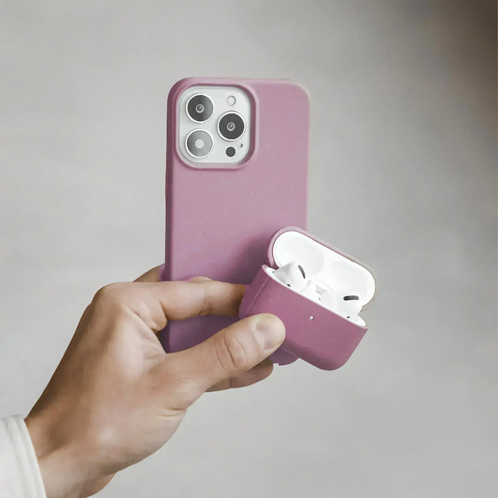 Еко-чохол Woodcessories Eco-Friendly для AirPods Pro - Coral Pink (13190-1)