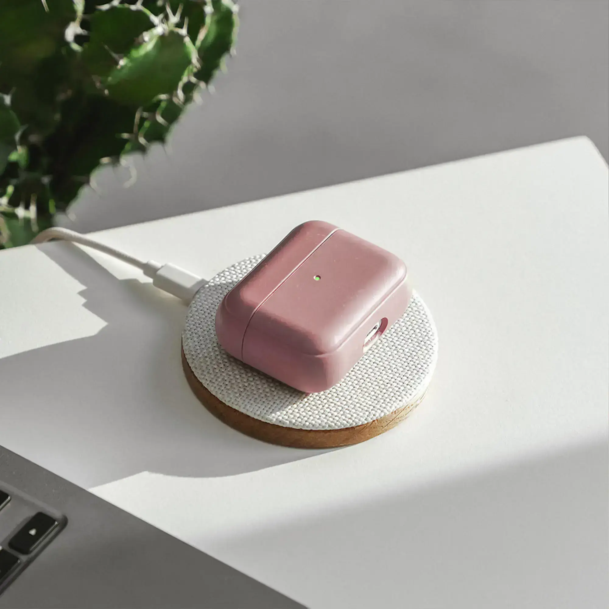 Еко-чохол Woodcessories Eco-Friendly для AirPods Pro - Coral Pink (13190-1)