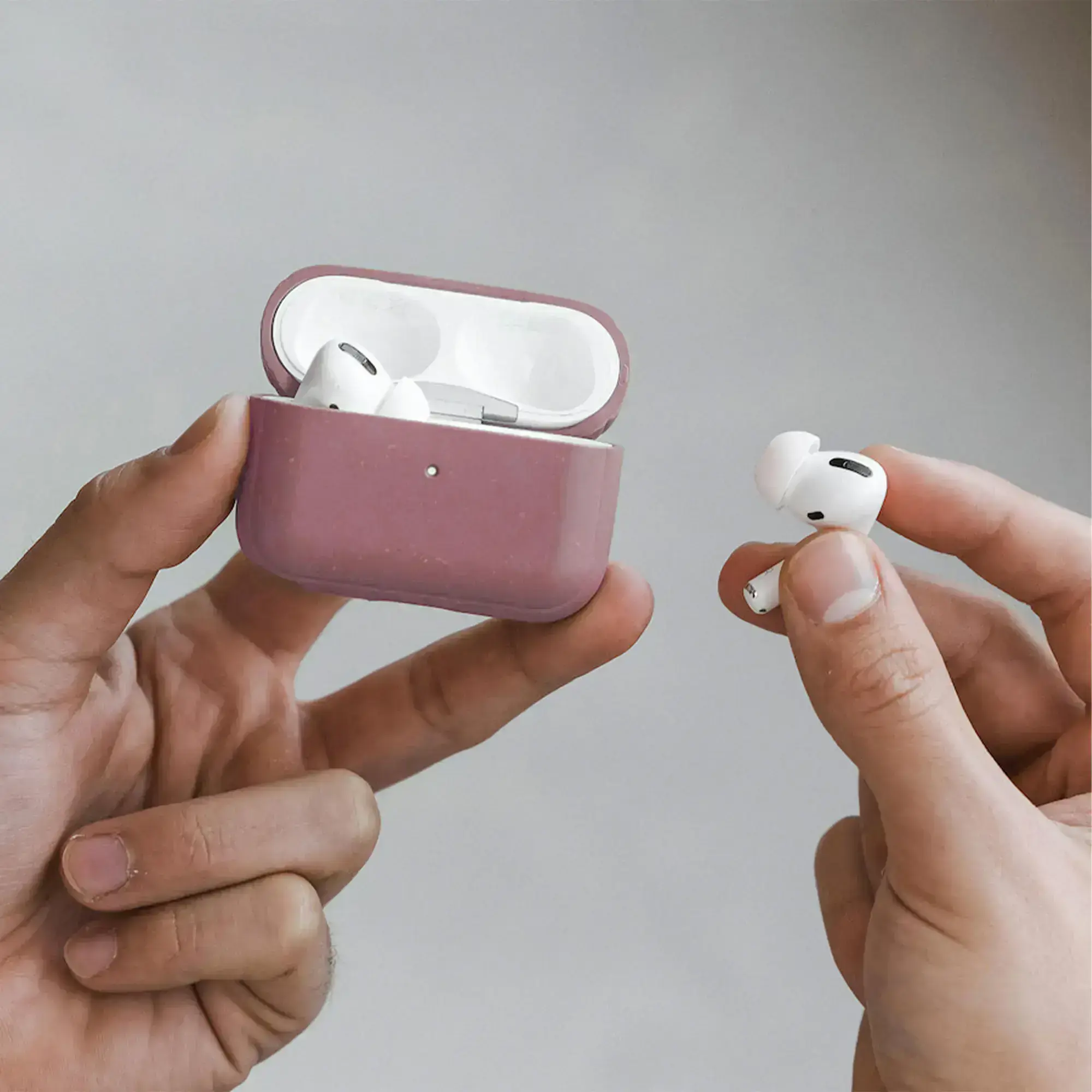 Еко-чохол Woodcessories Eco-Friendly для AirPods Pro - Coral Pink (13190-1)