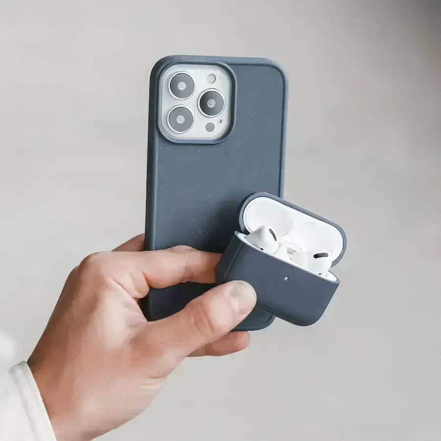 Еко-чохол Woodcessories Eco-Friendly для AirPods Pro - Navy Blue (13190)