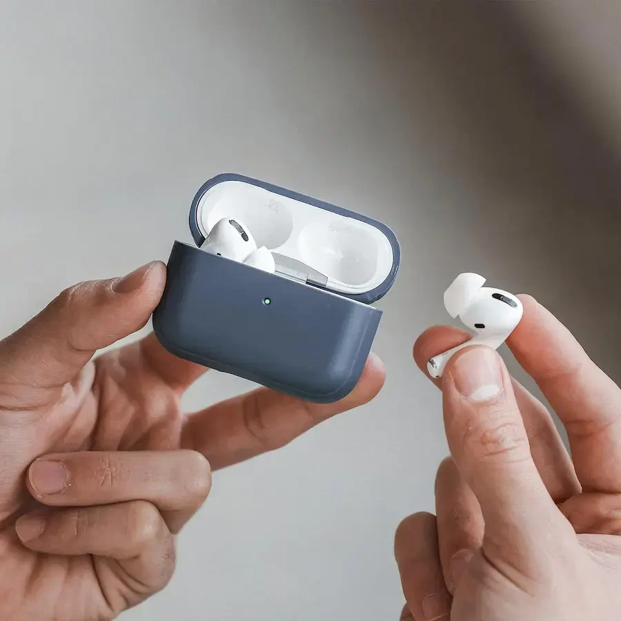 Эко-чехол Woodcessories Eco-Friendly для AirPods Pro - Navy Blue (13190)