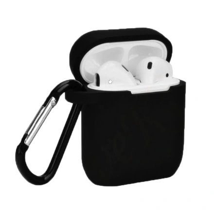 Противоударный силиконовый чехол для Apple AirPods (Black)