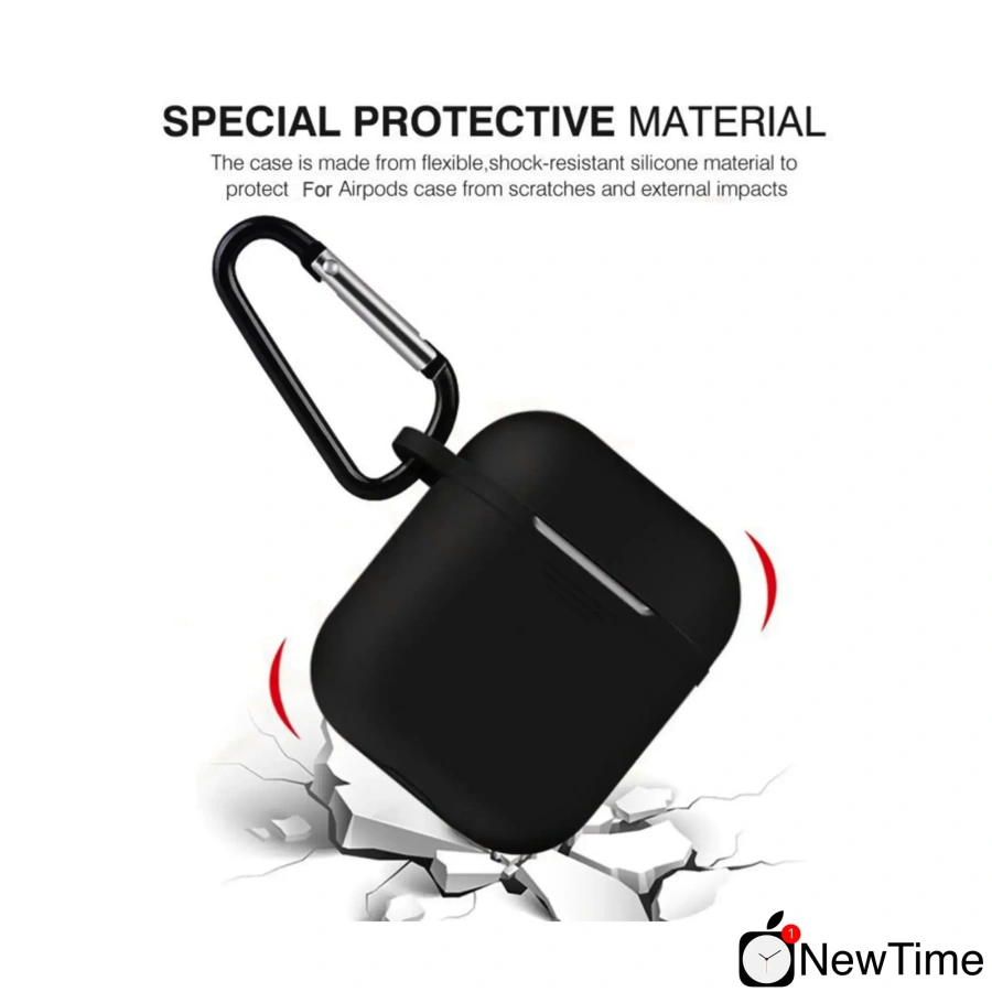 Противоударный силиконовый чехол для Apple AirPods (White)