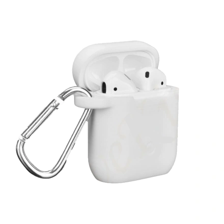 Противоударный силиконовый чехол для Apple AirPods (White)