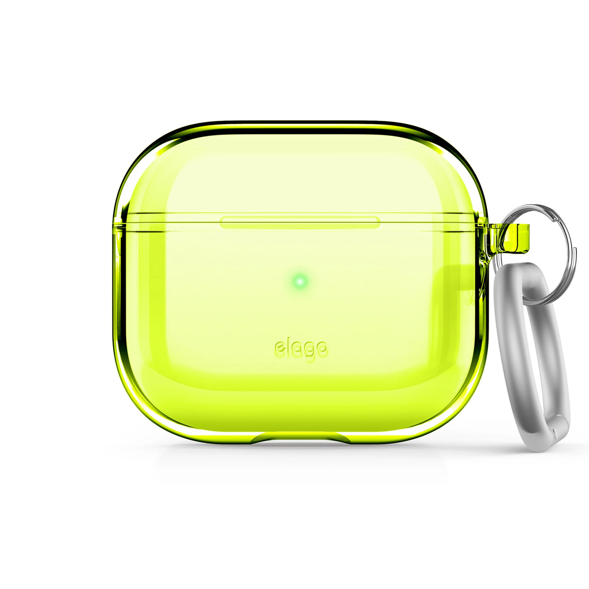 Elago Clear Case for Airpods 3 - Neon Yellow (EAP3CL-HANG-NYE)