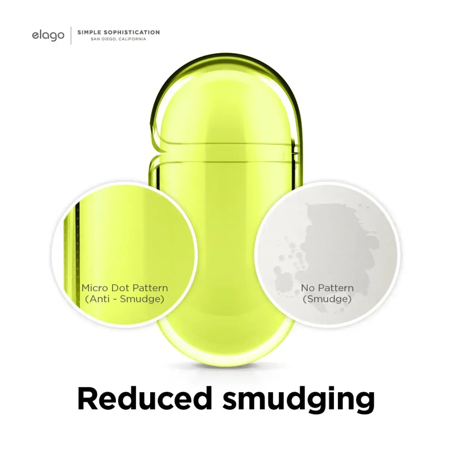 Elago Clear Case for Airpods 3 - Neon Yellow (EAP3CL-HANG-NYE)