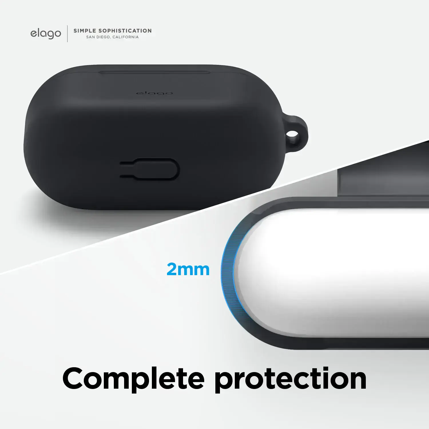 Elago Hang Silicone Case for Airpods 3 - Black (EAP3HG-HANG-BK)