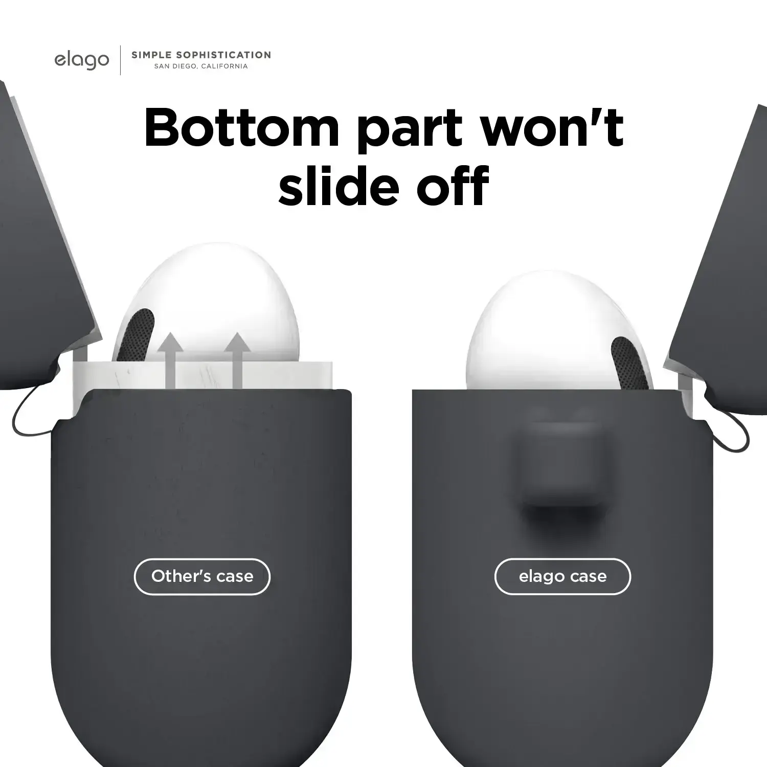 Elago Hang Silicone Case for Airpods 3 - Dark Grey (EAP3HG-HANG-DGY)