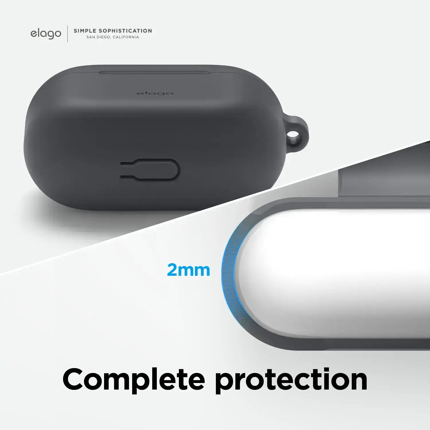 Elago Hang Silicone Case for Airpods 3 - Dark Grey (EAP3HG-HANG-DGY)
