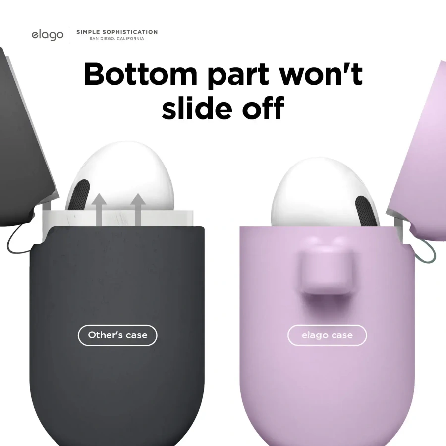 Elago Hang Silicone Case for Airpods 3 - Lavender (EAP3HG-HANG-LV)