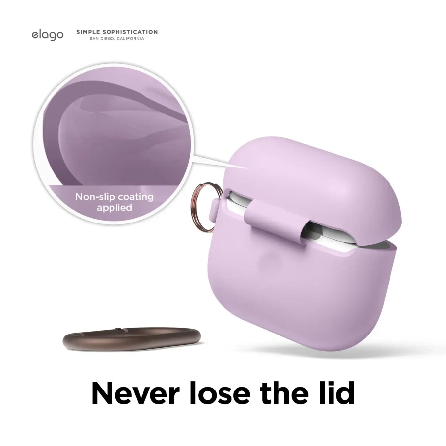Elago Hang Silicone Case for Airpods 3 - Lavender (EAP3HG-HANG-LV)
