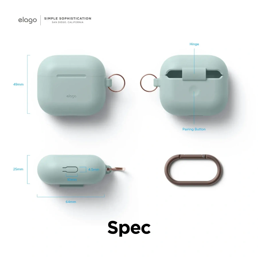 Elago Hang Silicone Case for Airpods 3 - Mint (EAP3HG-HANG-MT)