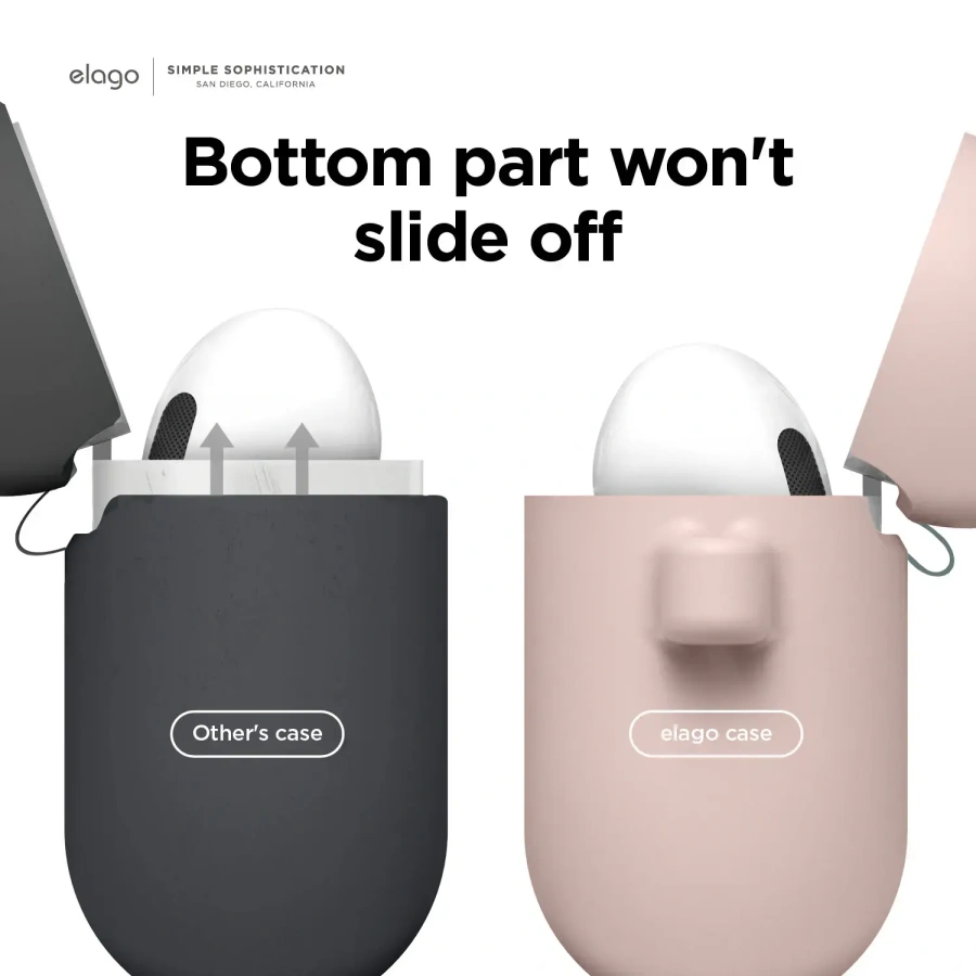 Elago Hang Silicone Case for Airpods 3 - Sand Pink (EAP3HG-HANG-SPK)