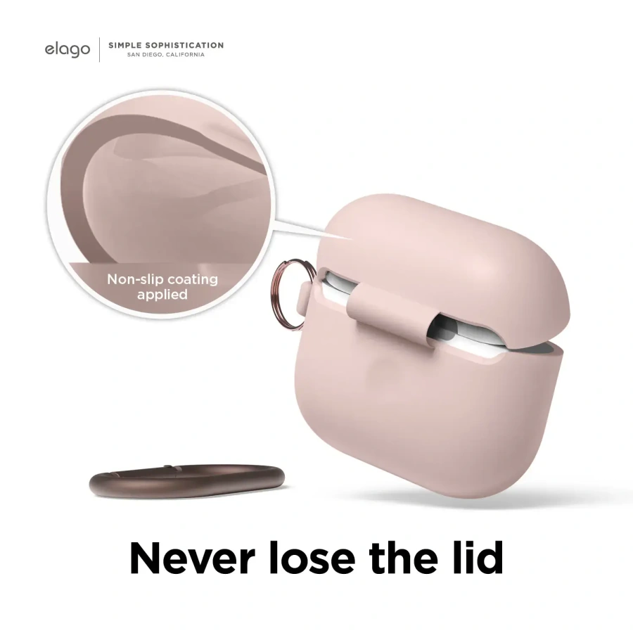 Elago Hang Silicone Case for Airpods 3 - Sand Pink (EAP3HG-HANG-SPK)