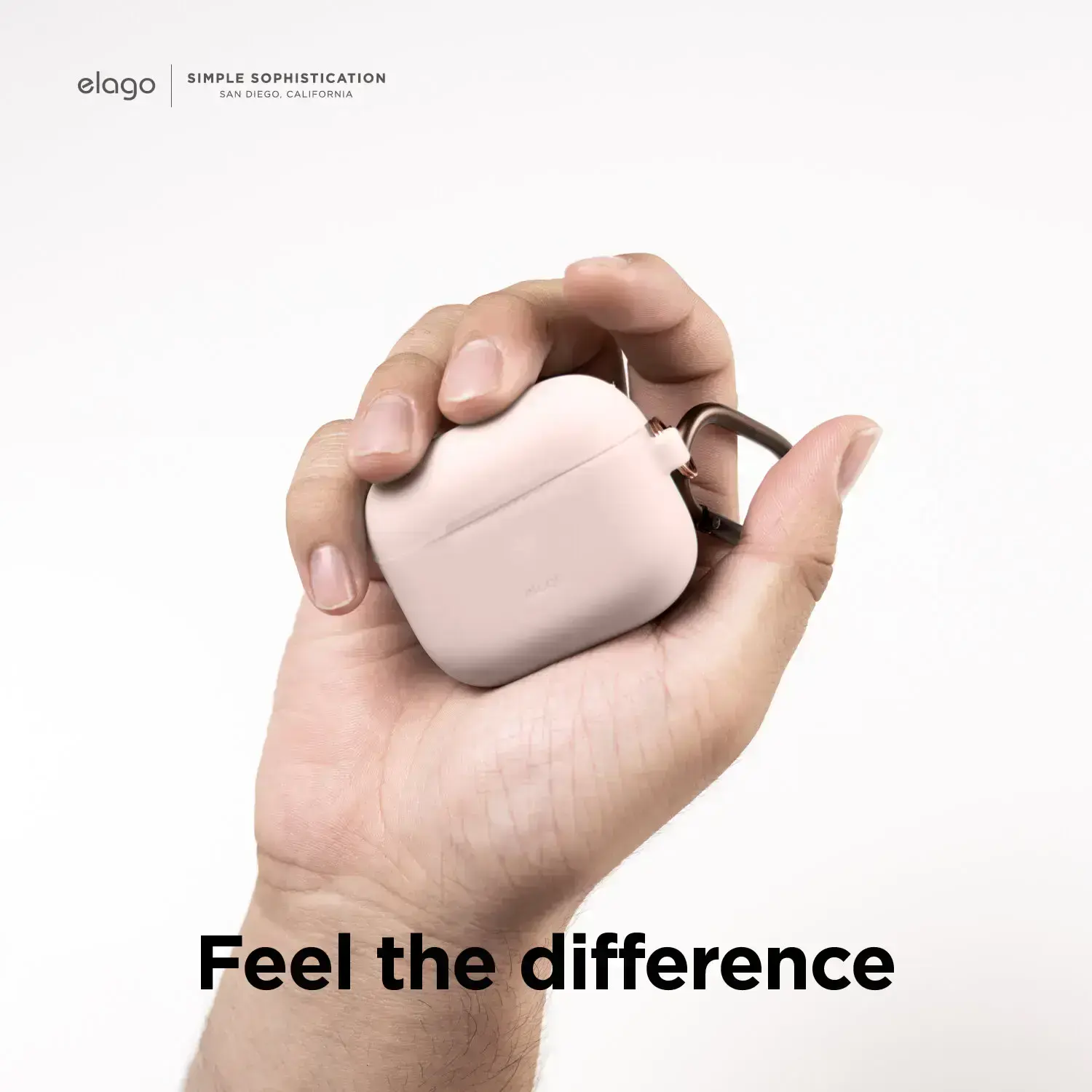 Elago Hang Silicone Case for Airpods 3 - Sand Pink (EAP3HG-HANG-SPK)