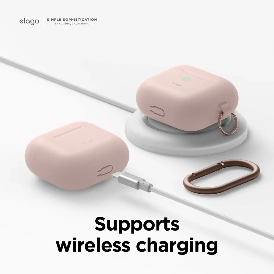 Elago Hang Silicone Case for Airpods 3 - Sand Pink (EAP3HG-HANG-SPK)