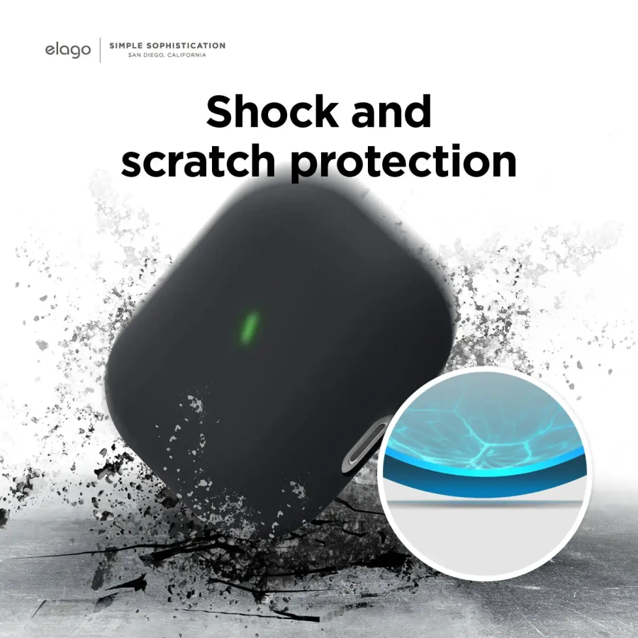 Elago Liquid Hybrid Case for Airpods 3 - Black (EAP3RH-BK)