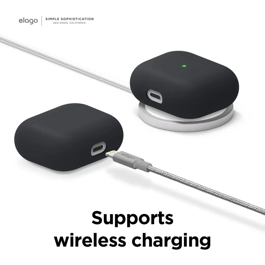 Elago Liquid Hybrid Case for Airpods 3 - Black (EAP3RH-BK)