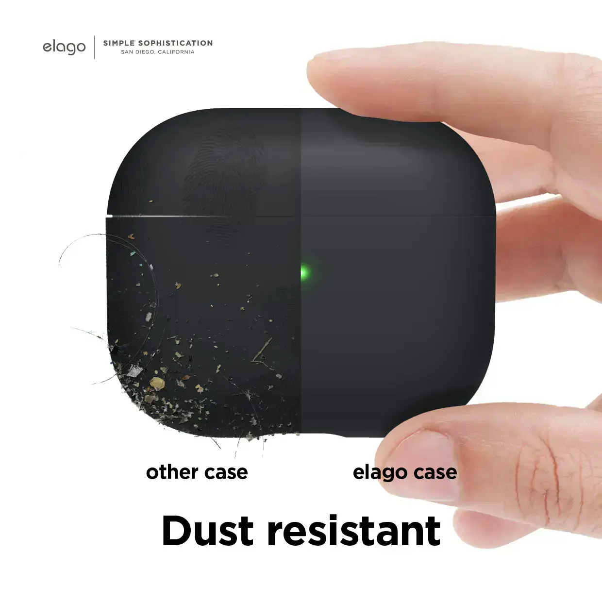 Elago Liquid Hybrid Case for Airpods 3 - Black (EAP3RH-BK)
