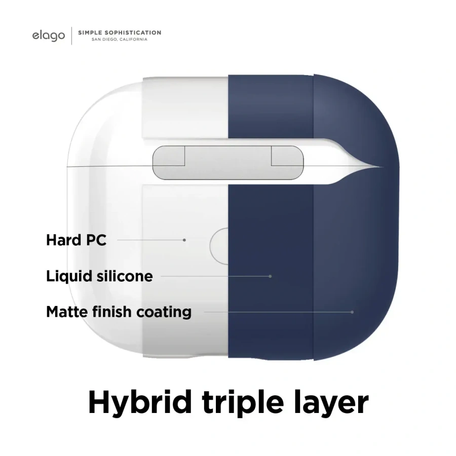 Elago Liquid Hybrid Case for Airpods 3 - Jean Indigo (EAP3RH-JIN)