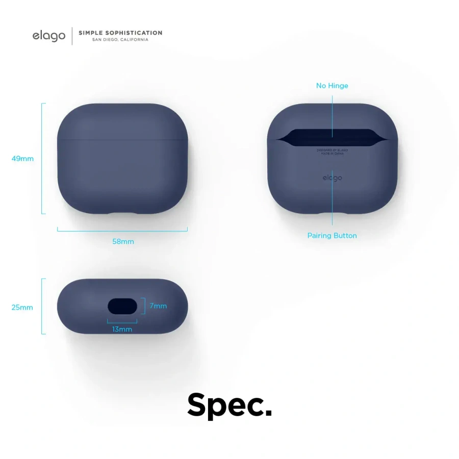 Elago Liquid Hybrid Case for Airpods 3 - Jean Indigo (EAP3RH-JIN)